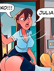 Mary tries to comfort the poor girl and promises that she will always do everything for her good / The Naughty Home / Comforting a betrayed / welcomix