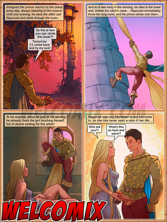 Forbidden sex encounters between Rapunzel and the with got hotter and hotter / Tales grandma doesn't tell / Rapunzel / welcomix
