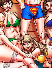 I’ll take care but I’m only feeling three cock on me / Nerd Stallion / Super orgy in the building / welcomix