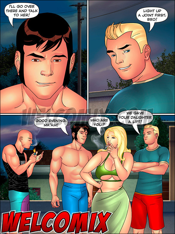 Eager to try their luck with the milf / Aunt, Cousins and co. / Gang Bang with Elisa / welcomix
